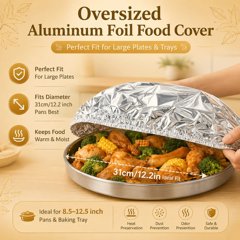 Reusable Aluminum Foil Food Cover