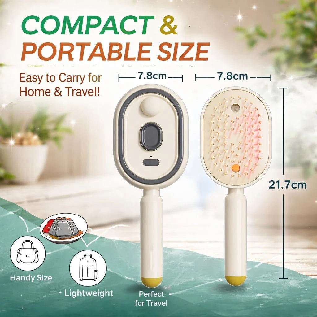 PORTABLE HAIR
STRAIGHTENER BRUSH
