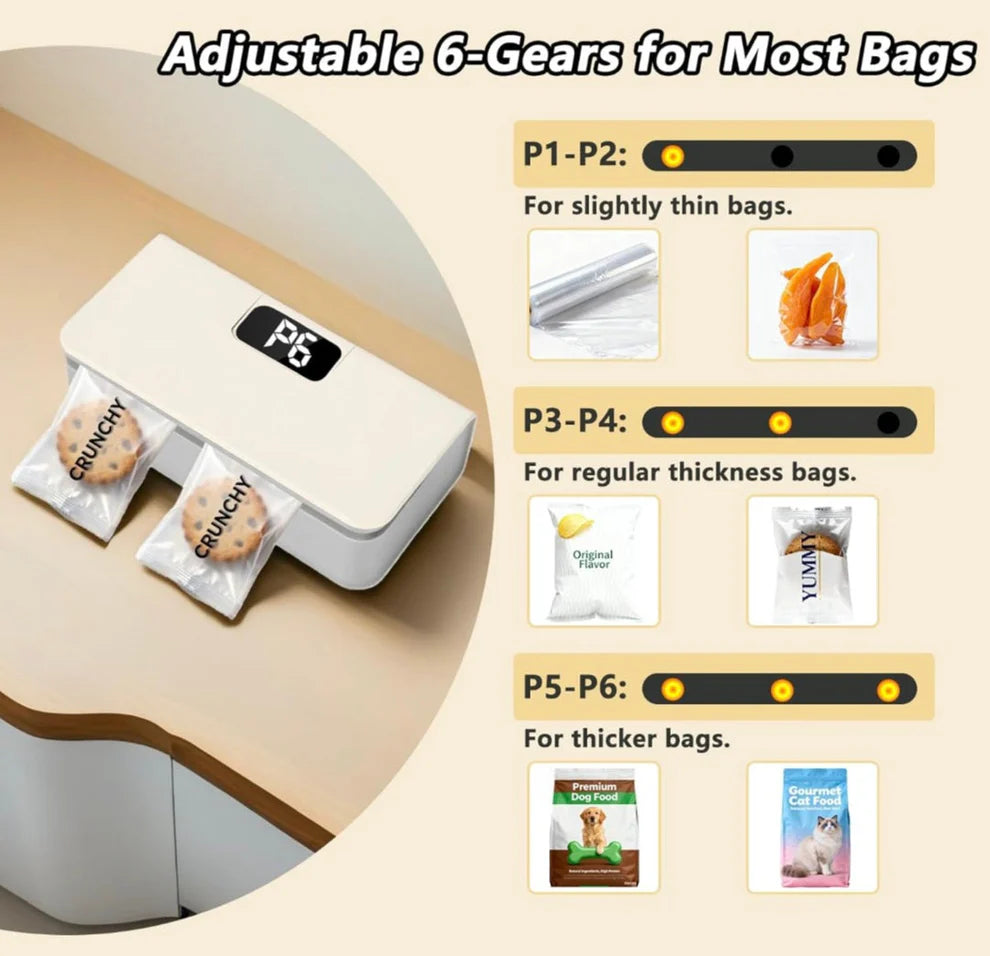 Mini Plastic Bag Sealer for Kitchen