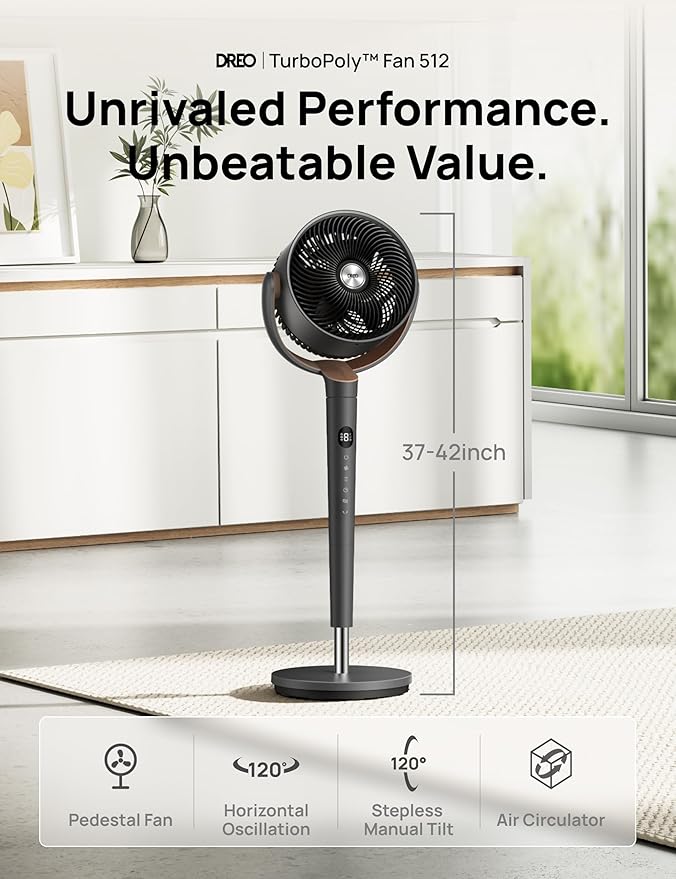 120° Oscillating
Standing