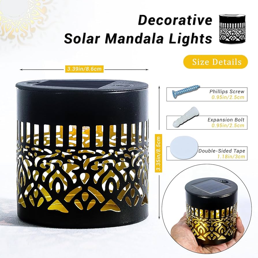 Decorative Solar Mandala Lights
