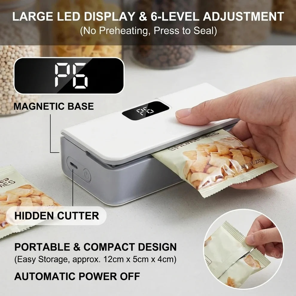 Mini Plastic Bag Sealer for Kitchen