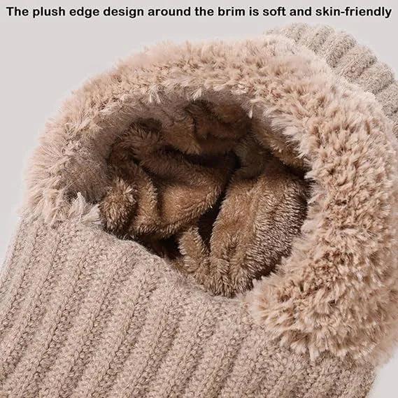 3-in-1 Winter Knitted Hood Scarf Hat