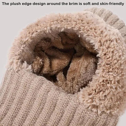 3-in-1 Winter Knitted Hood Scarf Hat