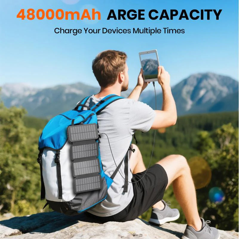 48000mAh Solar
Charger Power Bank