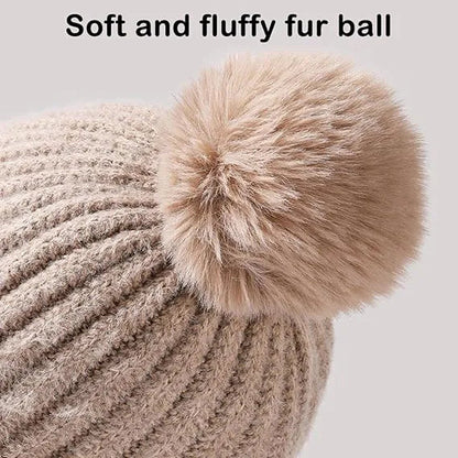 3-in-1 Winter Knitted Hood Scarf Hat