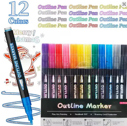 Glitter Outline Paint
Markers