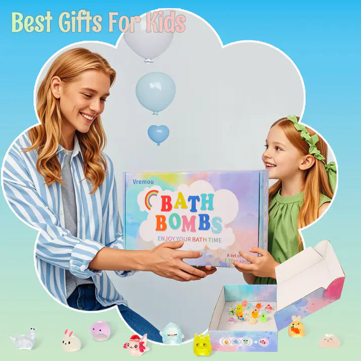 Bath Bombs for Kids with Toys Inside (12 pcs)