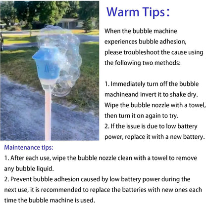 Automatic Bubble Stand with LED Lights