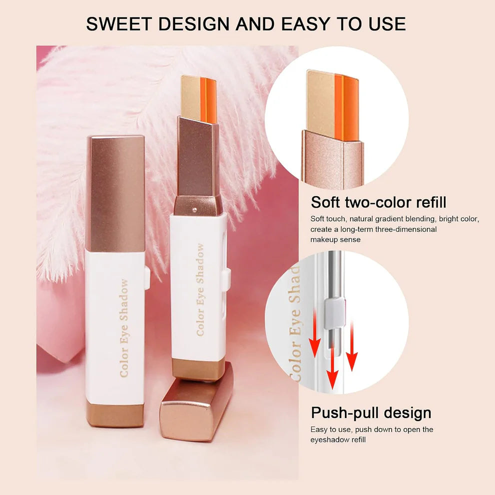 12 Colors Glitter Eye - shadow Stick Set