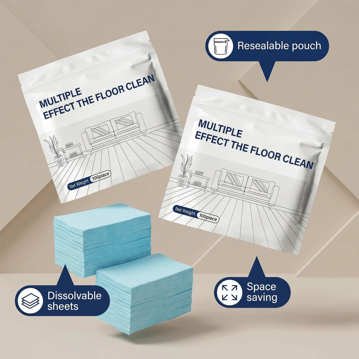 Premium Multi-Surface Cleaning Sheets