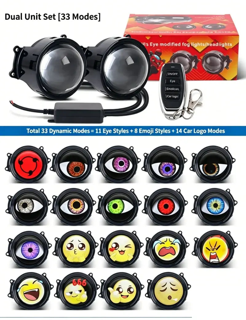 LED Devil Eye Car Headlight
Projectors