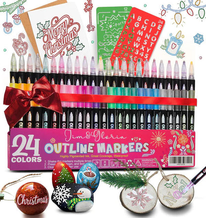Glitter Outline Paint
Markers