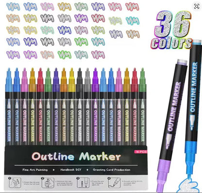 Glitter Outline Paint
Markers