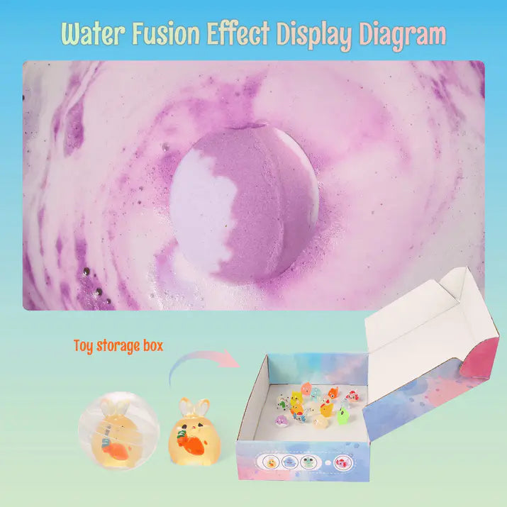 Bath Bombs for Kids with Toys Inside (12 pcs)