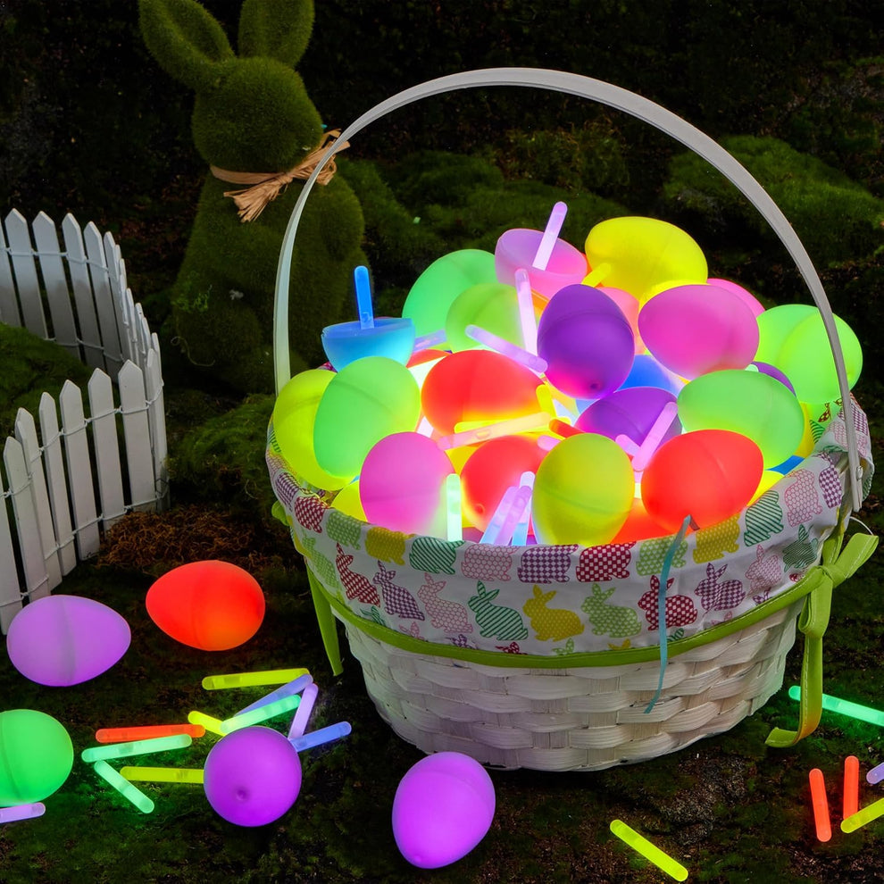 35 Pcs Easter Eggs with
35 Mini Glow Sticks