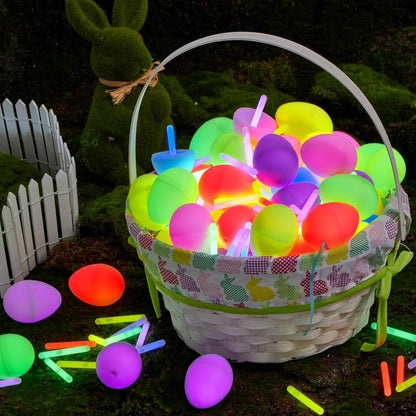 35 Pcs Easter Eggs with
35 Mini Glow Sticks