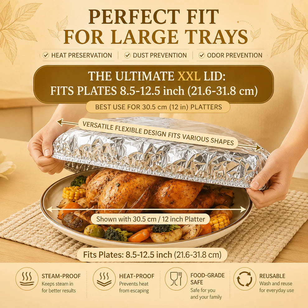Reusable Aluminum Foil Food Cover