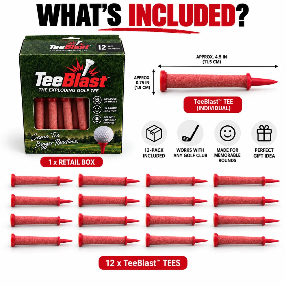 Exploding
Golf Tees - 12 Pack