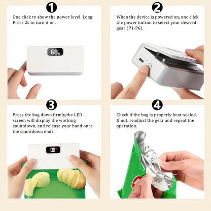 Mini Plastic Bag Sealer for Kitchen