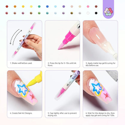 Nail Art Marker Pen Set