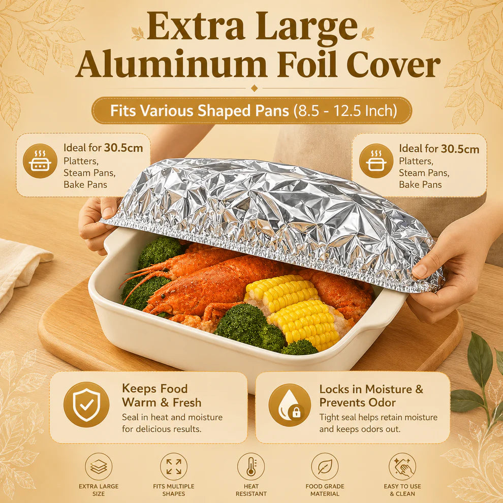 Reusable Aluminum Foil Food Cover