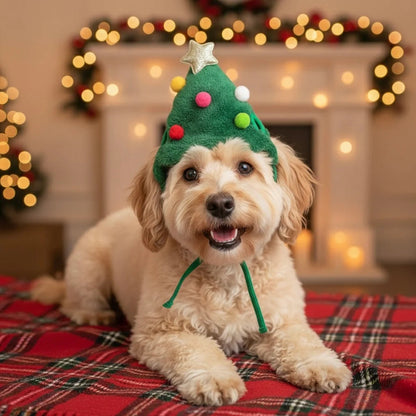 Holiday Pet Outfit (Hat
+ Scarf)