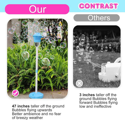Automatic Bubble Stand with LED Lights